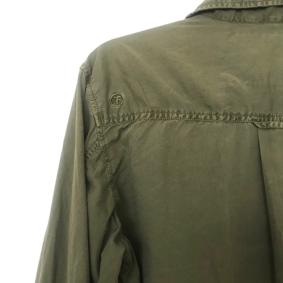 Tankfarm Khaki Long Sleeve Button Down Shirt - Picture 7 of 8